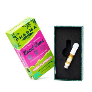 PharmaTHC Uncut Gems THCa Live Rosin Vape Cartridge – Neon Flamingo (.5 gram)