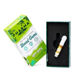 PharmaTHC Uncut Gems THCa Live Rosin Vape Cartridge – White Widow (.5 gram)